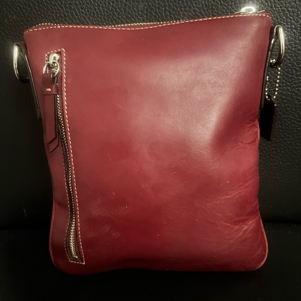 Coach Hampton Red Leather Swing Crossbody Bag - Picture 3 of 14